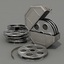 3d model film reel canister cameras