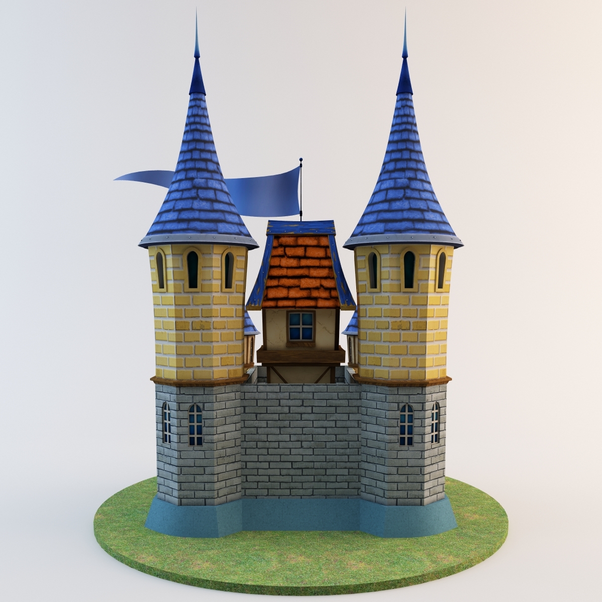 3d toy castle 3