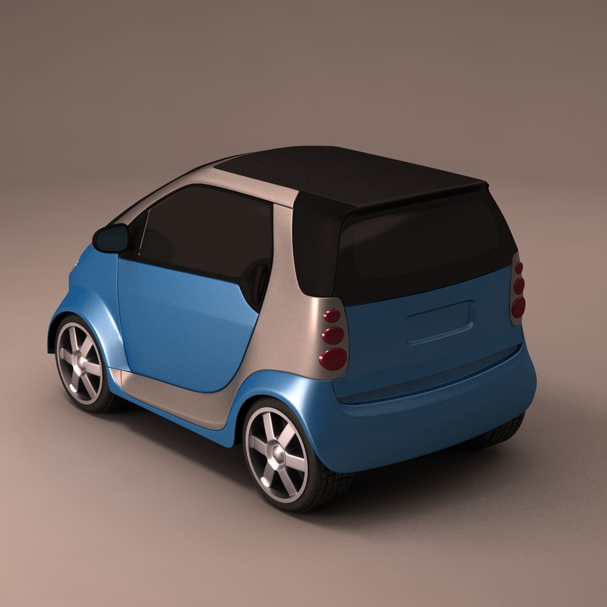 3d model smart car