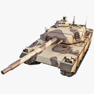 amx-40 french main battle tank 3d 3ds
