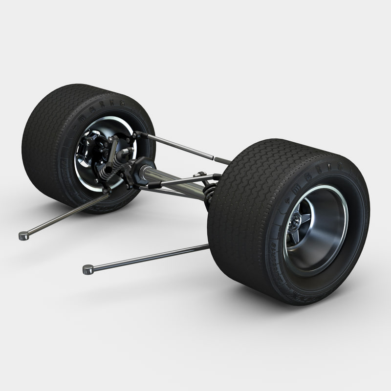 c4d racing car suspension