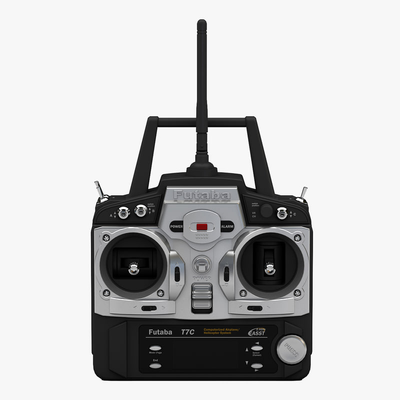 3d model of radio control transmitter futaba