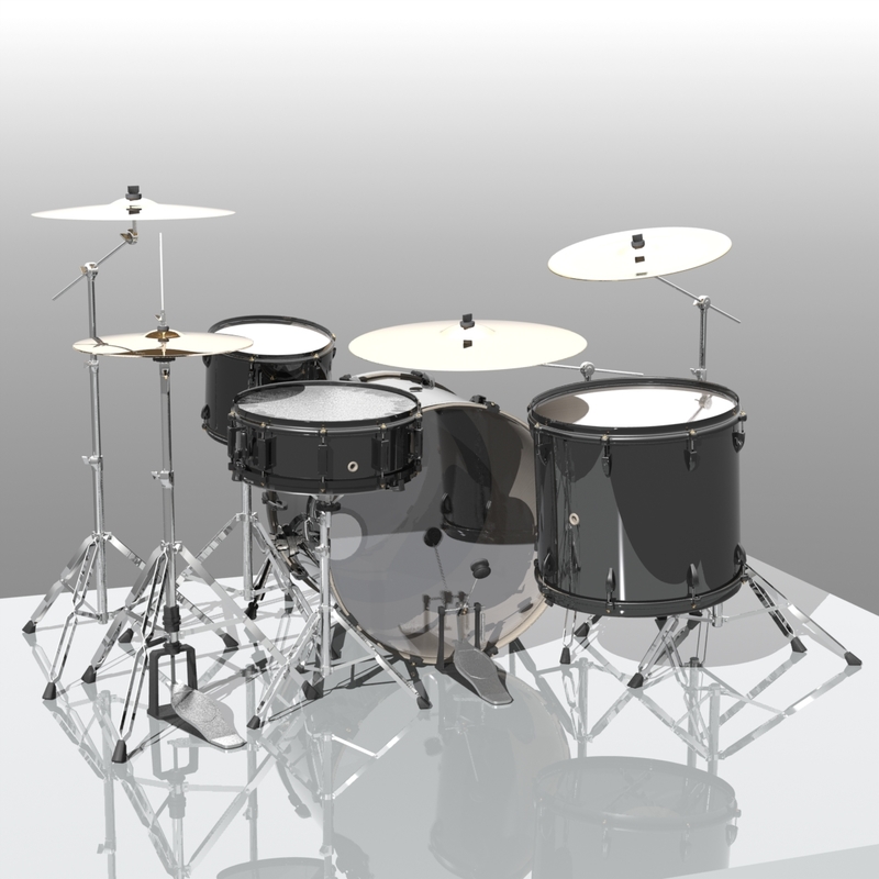 basic drum kit obj