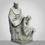 saints cyril methodius statuette 3d model