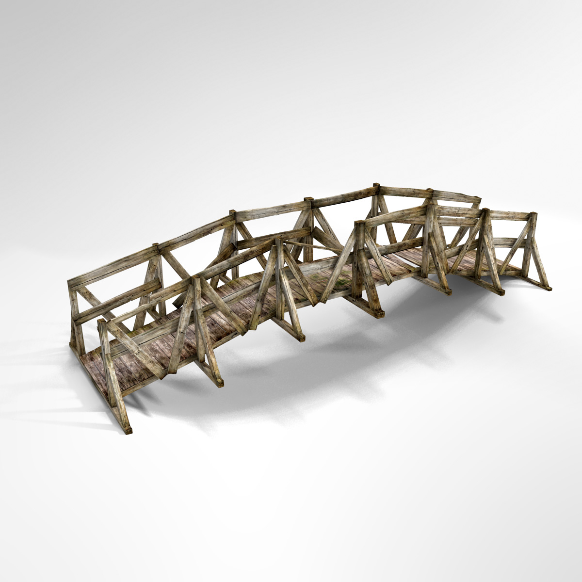 3d bridge wood model