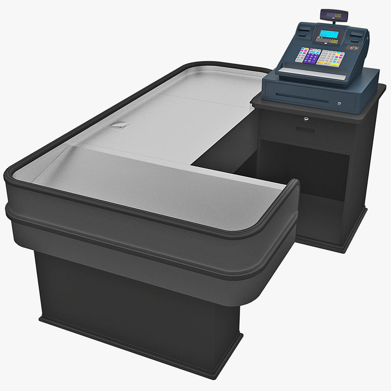 3d cash counter 10 model