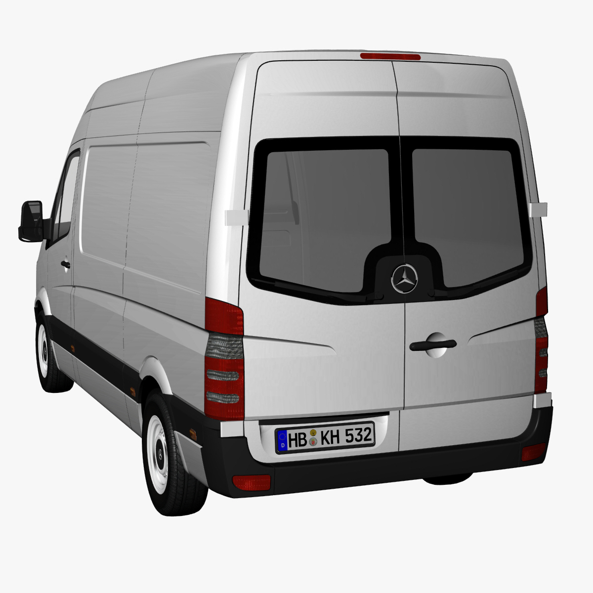 sprinter panel van 2012 3d model