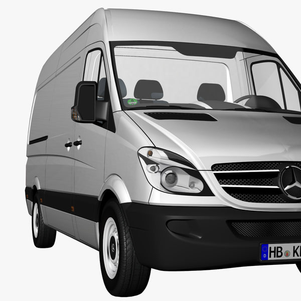 sprinter panel van 2012 3d model