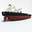 3d crude carrier ship model