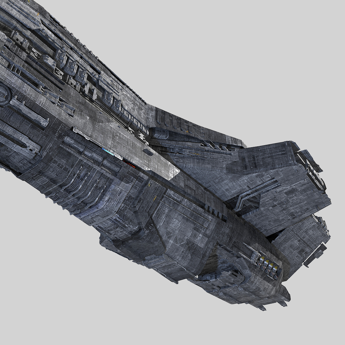 3d model of scifi cruiser