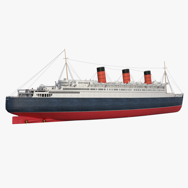 3d queen mary model