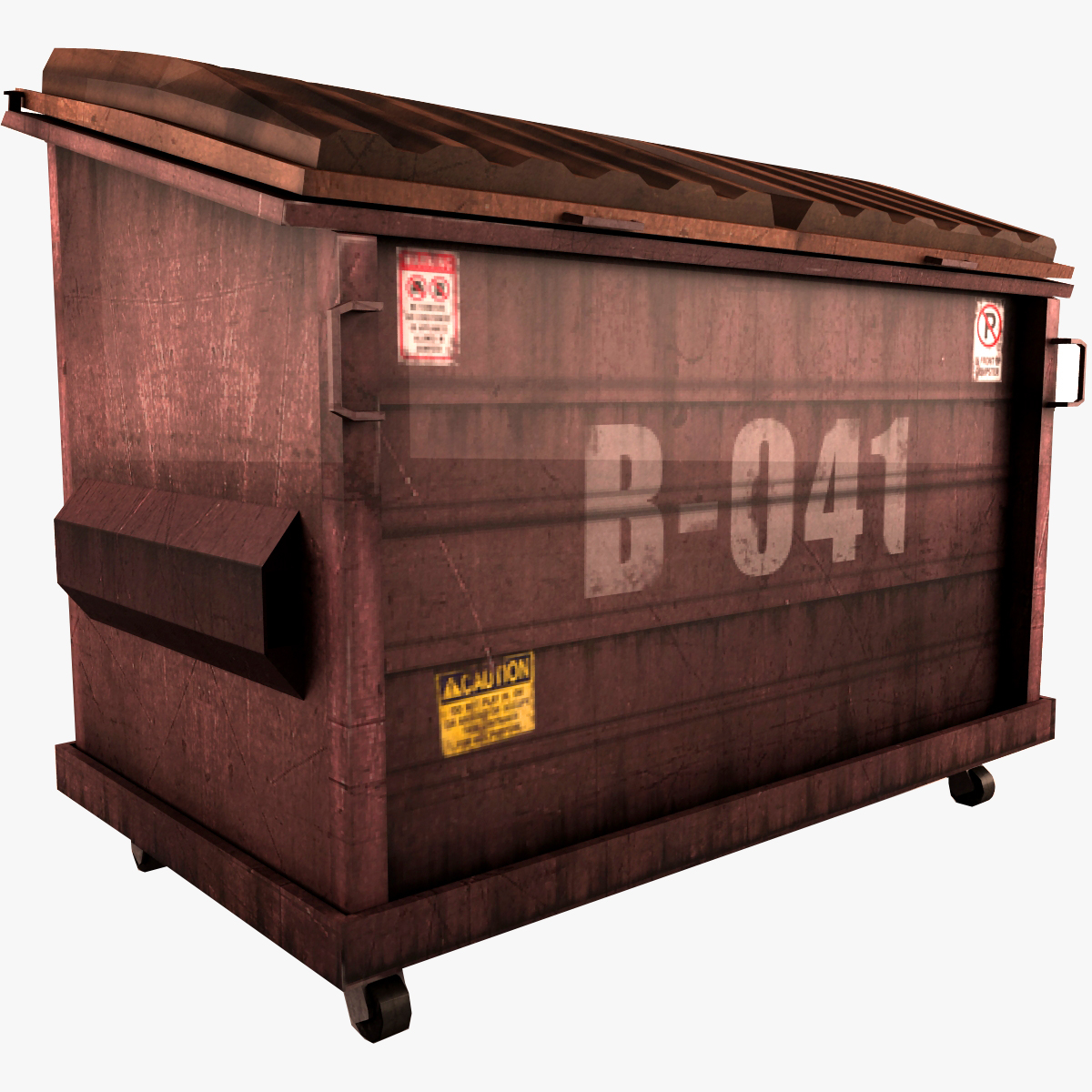 オールドレッドストリートダンプスター3Dモデル TurboSquid 655225