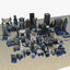 3d model res scifi city buildings