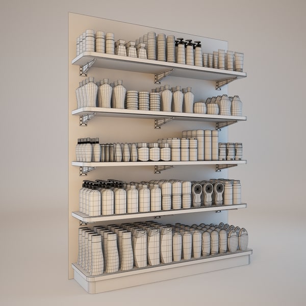 3d shelves makeup