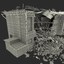 3d destroyed house 10 model