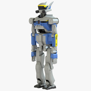 3d model humanoid robot hrp-2 promet