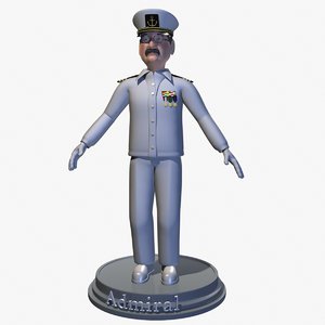 3ds max admiral man male