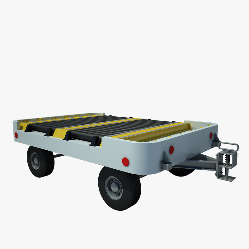 3d baggage cart airpt