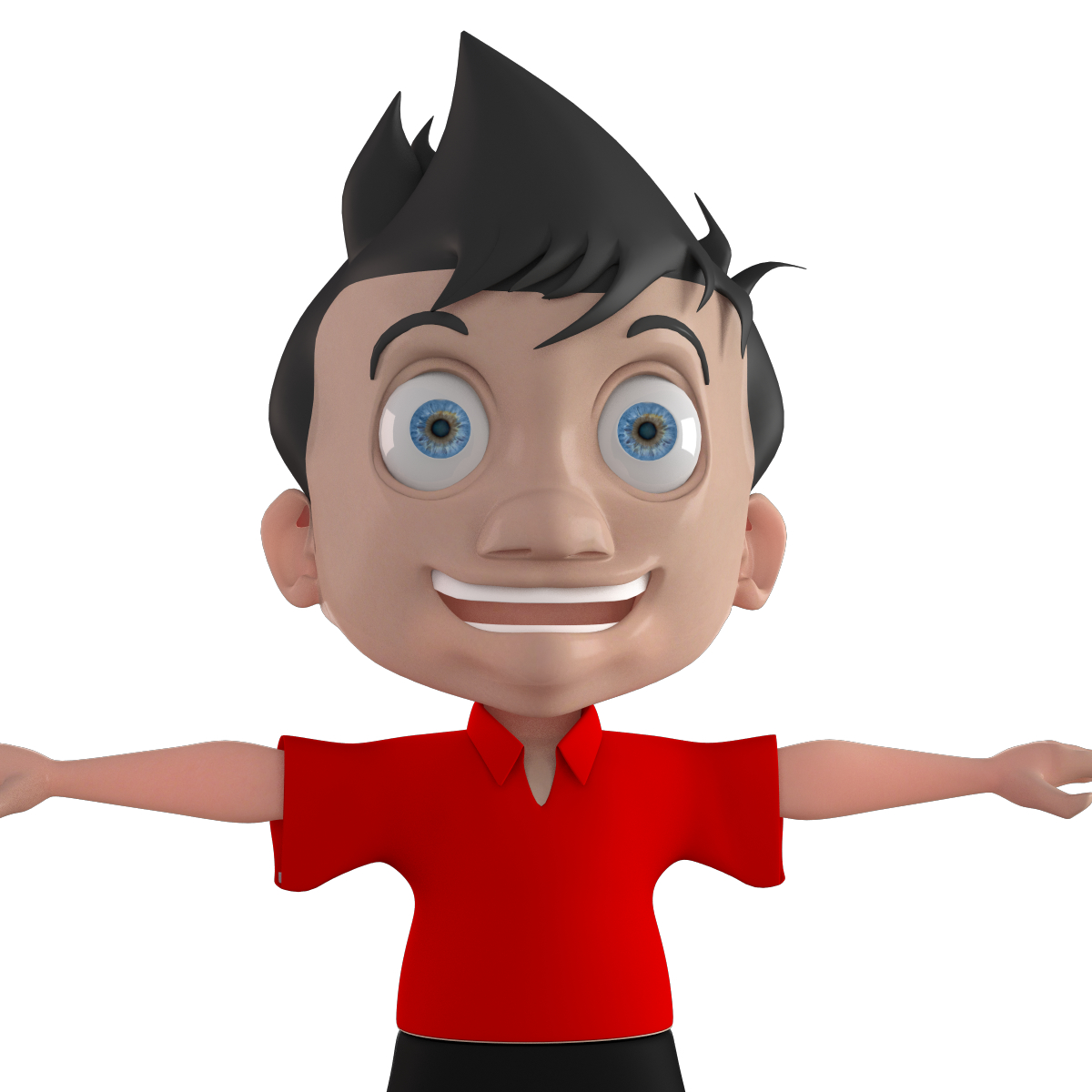 卡通男孩3d模型