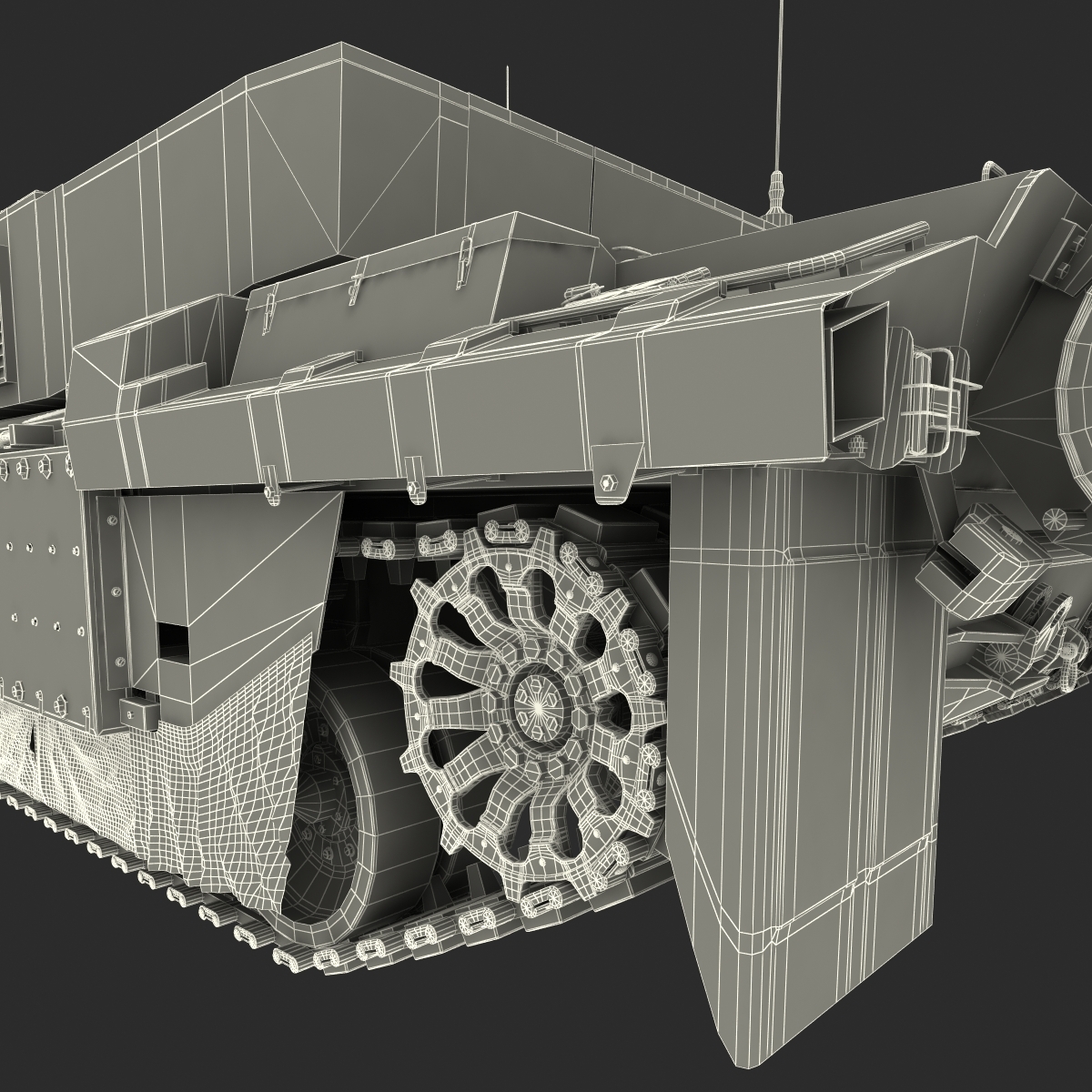 fv4034挑战者2英国战斗坦克3d模型