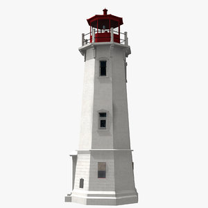 louisbourg lighthouse 3d model