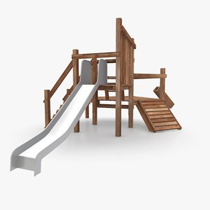 3d playground climbing slide model
