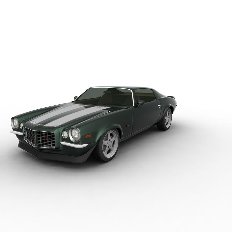 chevrolet camaro 1970 3d model