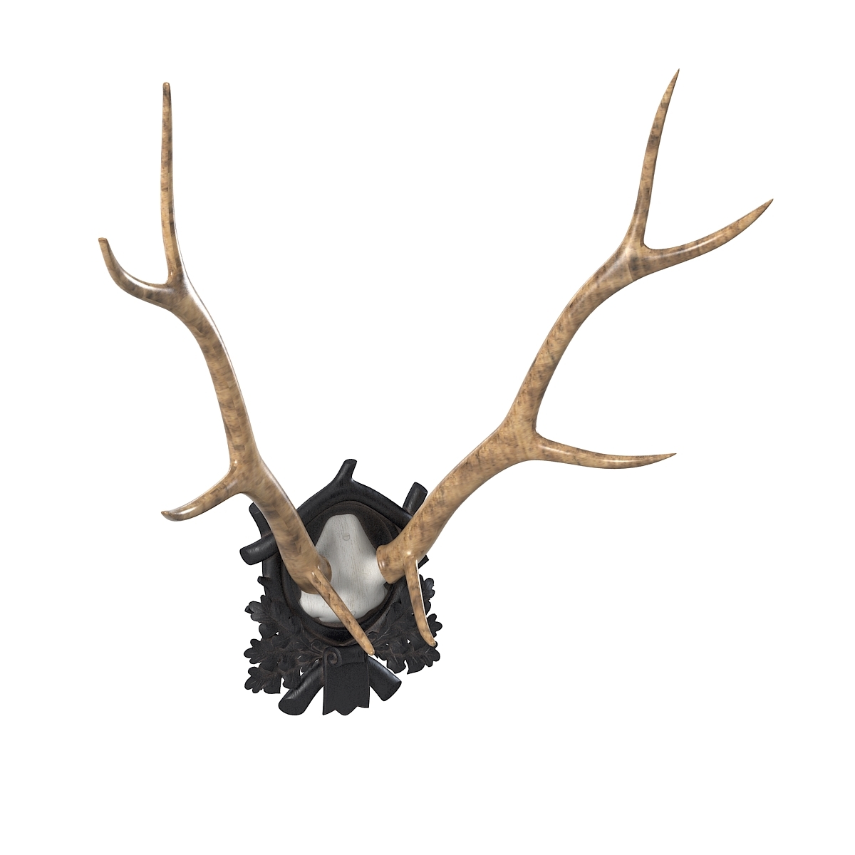 3d Model Early Deer Antler Mount   EarlyDeerAntlerMountOnBlackForestCarvedWoodPlaque0002 3a93b6b4 2cd9 4aa7 Af42 D0b2aa29b690Zoom 