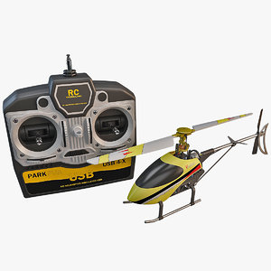 walkera mini helicopter set 3d model