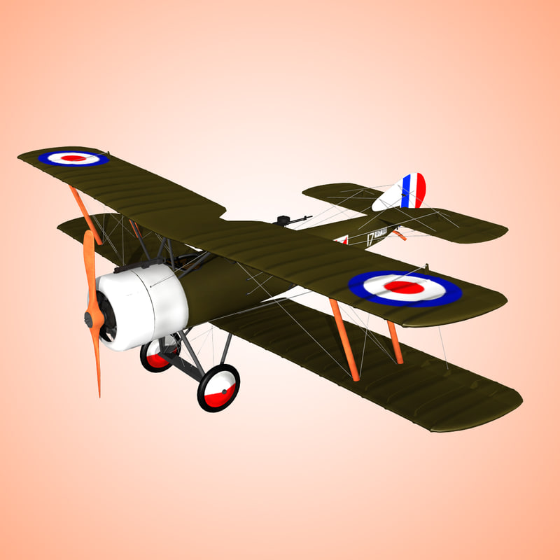 3dsmax sopwith strutter aircraft