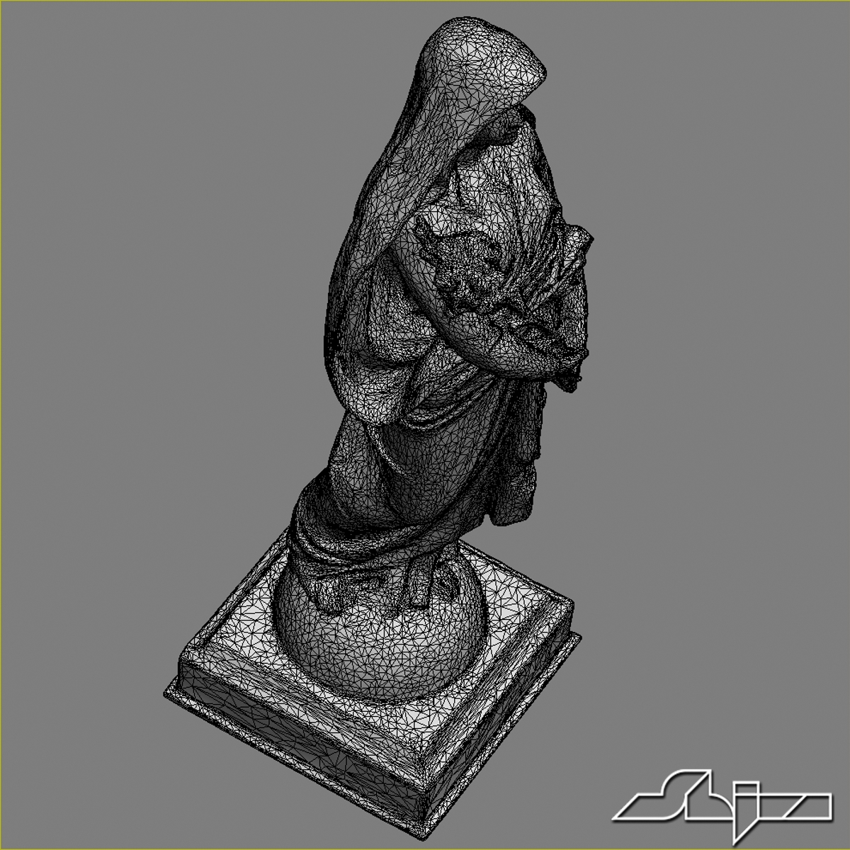 woman sculpture 2 3d model