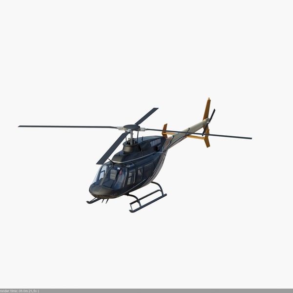 bell 407 helicopter 3d 3ds