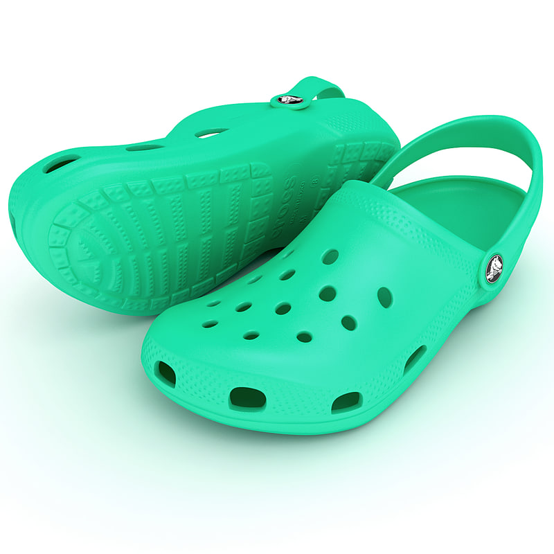 3d crocs shoes  sandals  clogs model 
