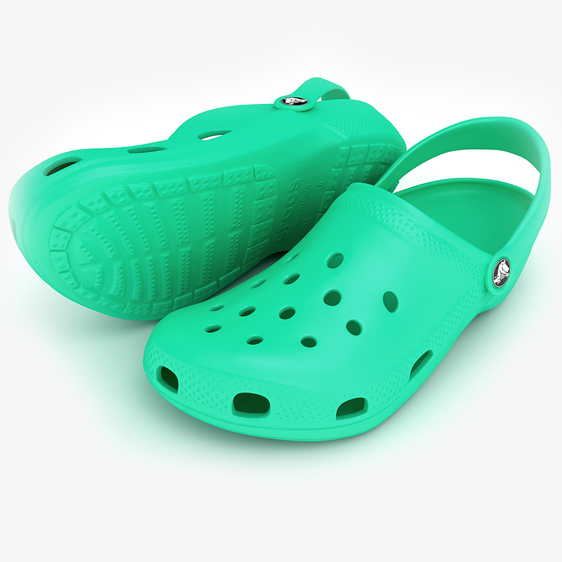 3d crocs shoes sandals clogs model