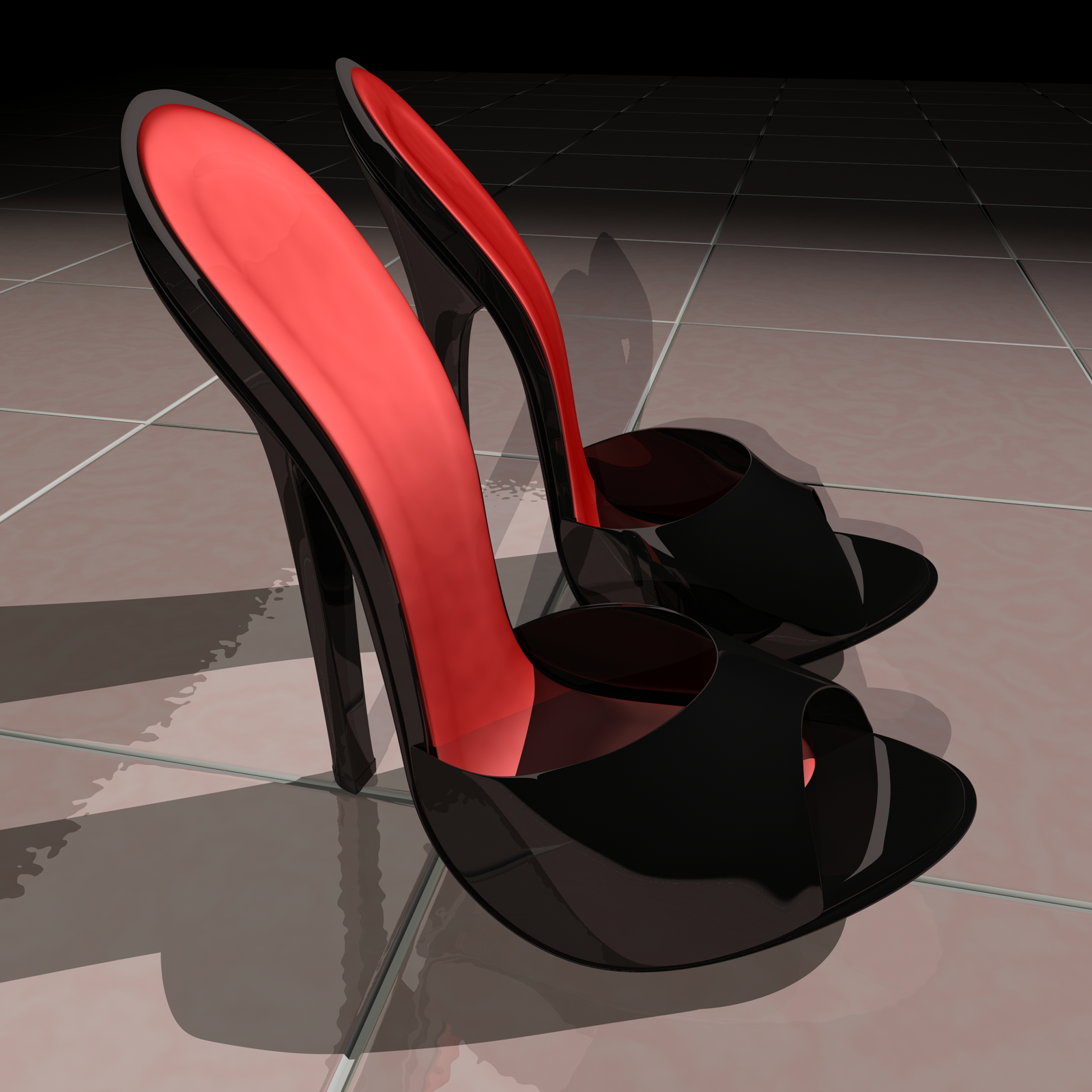 heel mules 3d c4d