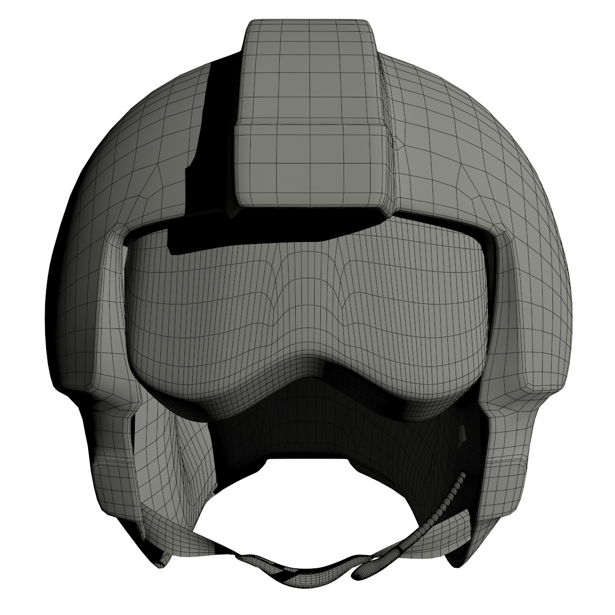 3d model luke x-wing pilot helmet