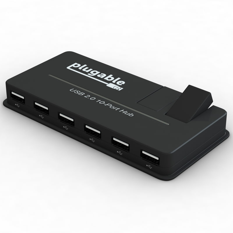 plugable usb port hub 3d c4d