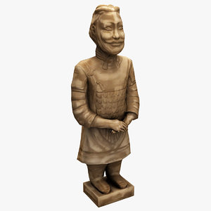 3d model china terracotta warrior