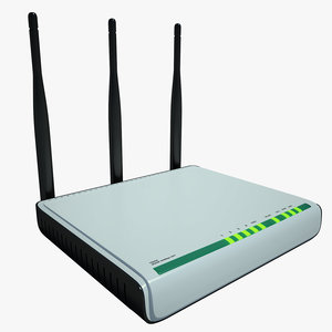 router tenda w303r 3d model