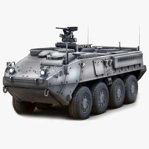 3d max stryker icv military vehicle