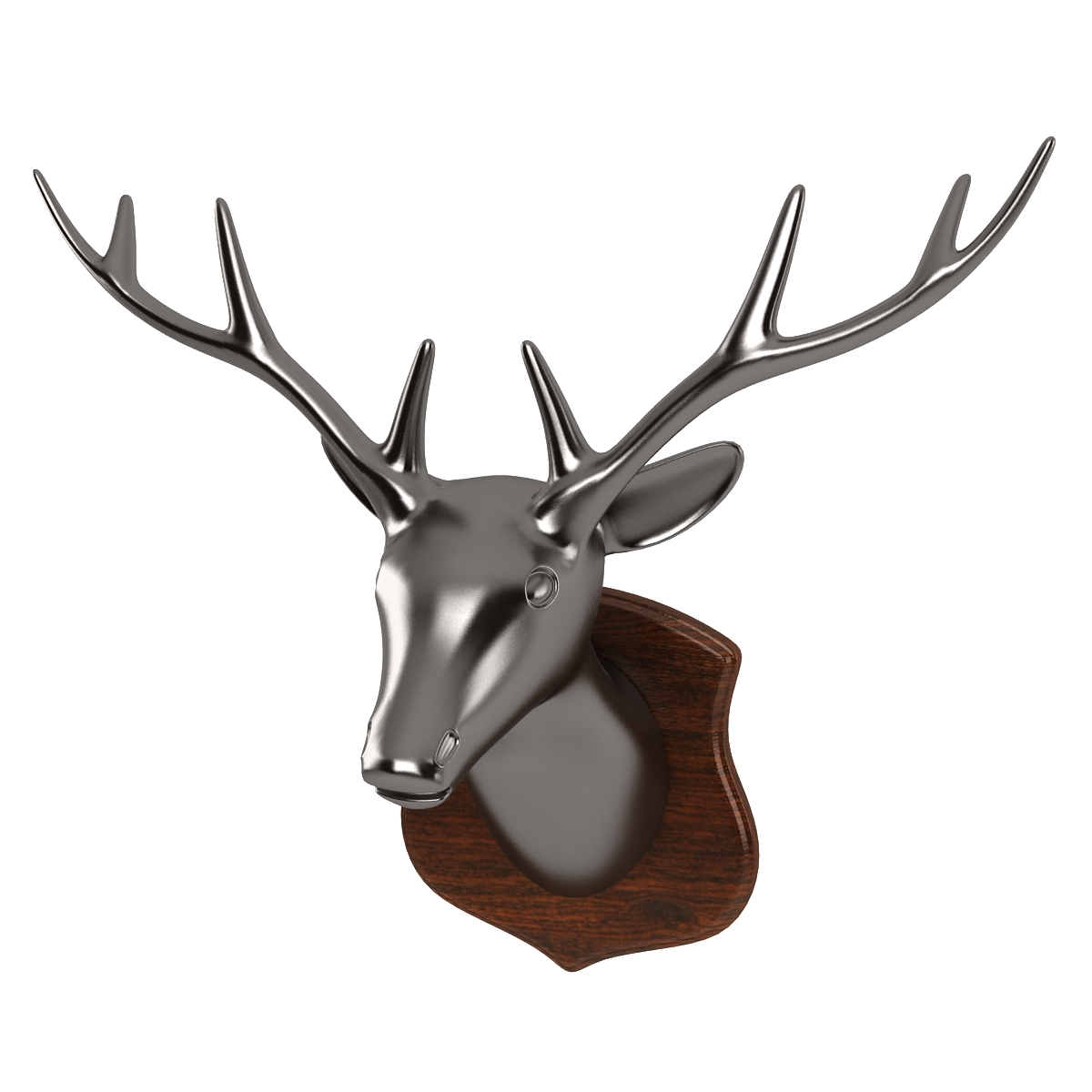 3d deer head sculpture