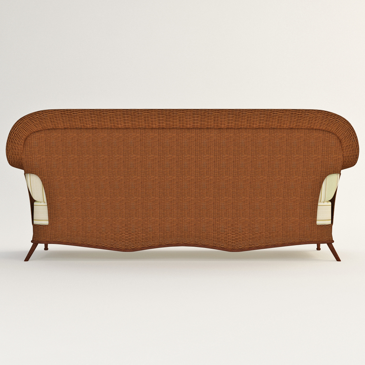 outdoor rattan sofa interior 3d model