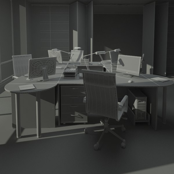 3d architecture office furniture model