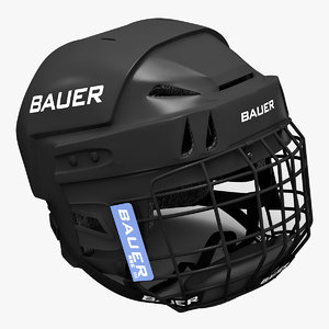 3d model hockey helmet bauer m104