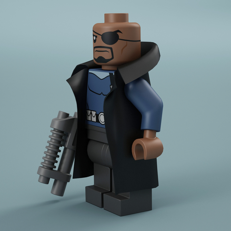lego custom nick fury