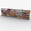 3d retail store shelves - model