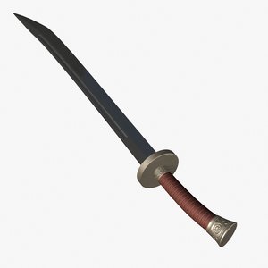 chinese broadsword sword 3d model