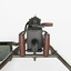 3d model realistic m2 browning machine gun