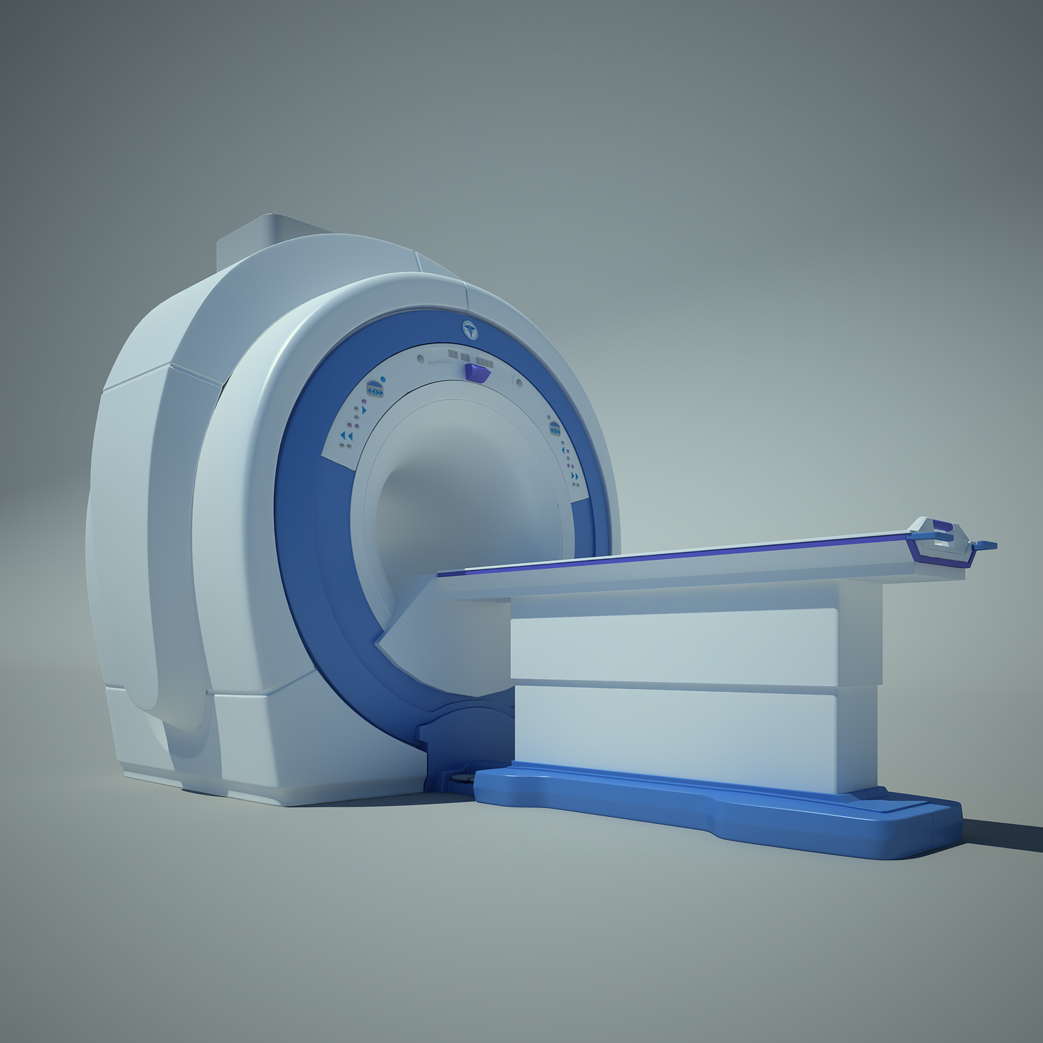 mri scanner scan 3d obj