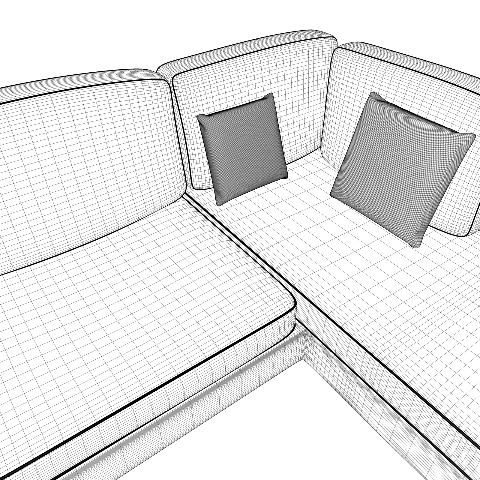 sectional sofa 3d model